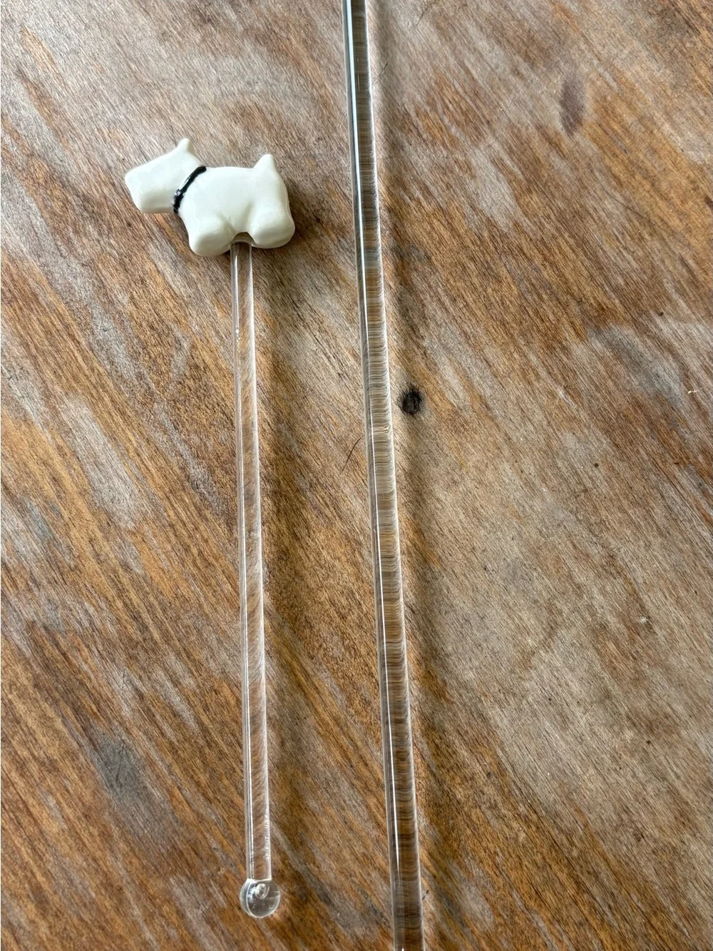VTG glass swizzle sticks, dating back to the 1970s from GDR Lauscha